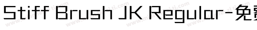 Stiff Brush JK Regular字体转换